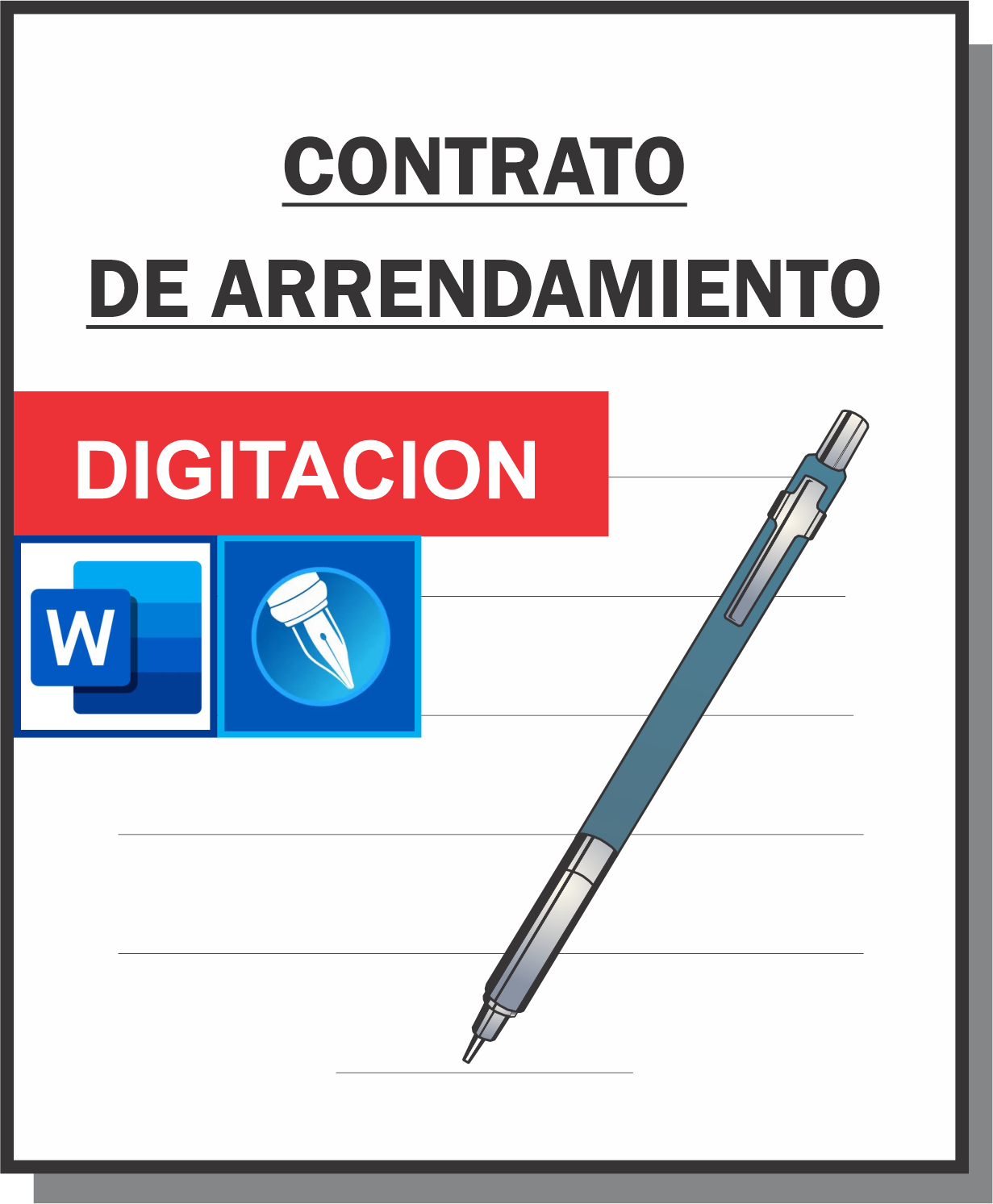 CONTRATO DE ARRENDAMIENTO - 4 HOJAS DIGITADO-image